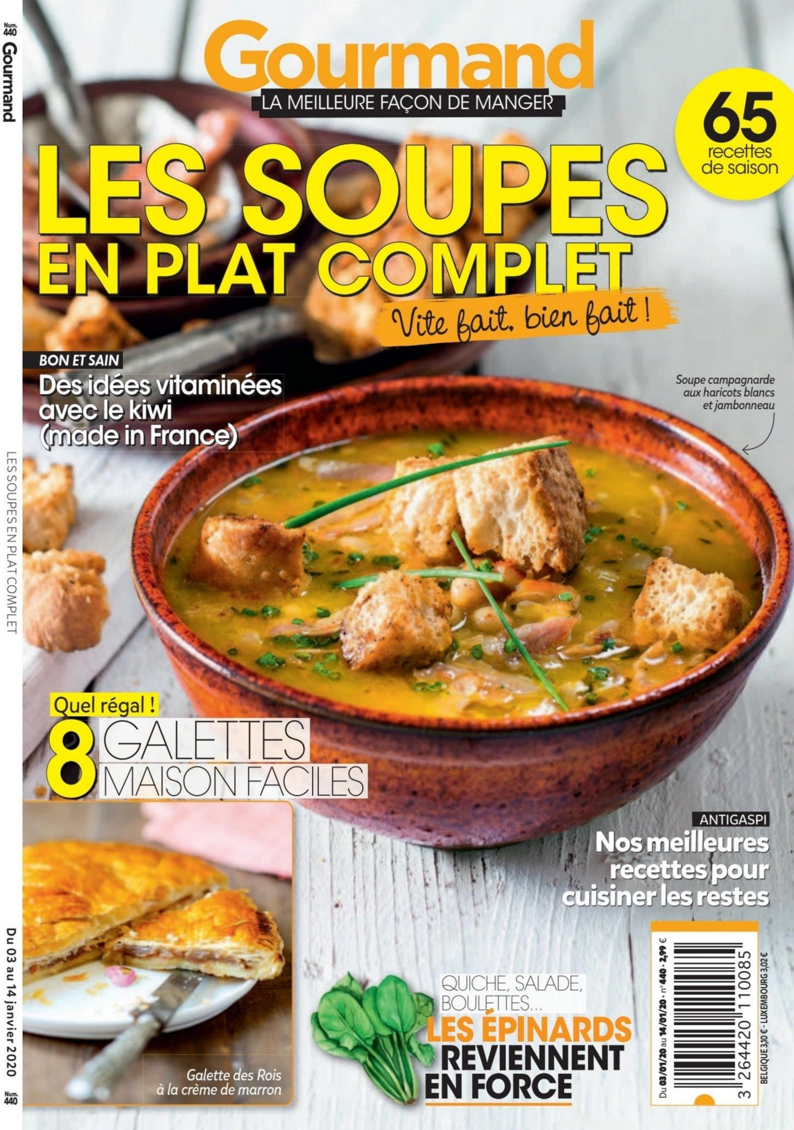 Gourmand n° 440 (Les soupes) - 3 janvier 2020