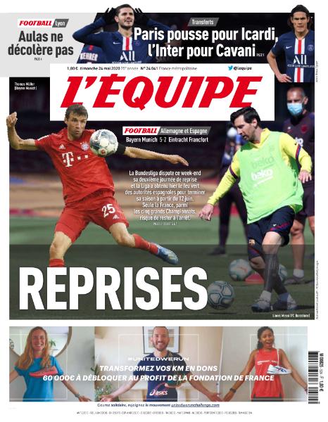 L’equipe du 24 Mai 2020