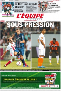 L'equipe Edition du 26 Août 2012