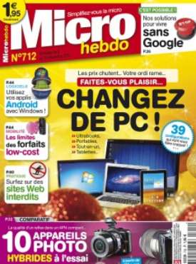 Micro Hebdo N°712 du 8 au 14 Décembre 2011